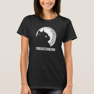 Procatstination Cat Humour Kitten Lazy Cat Mum T-Shirt