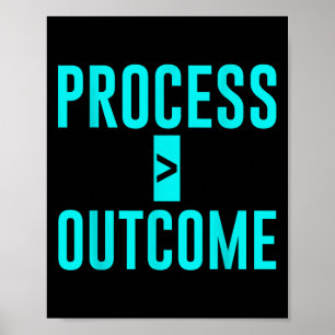 Process Greater Than Outcome Growth Mindset Motiva Poster