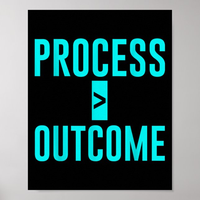 Process Greater Than Outcome Growth Mindset Motiva Poster (Front)
