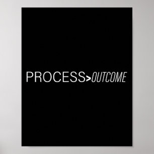 Process Greater Than Outcome Growth Mindset Motiva Poster