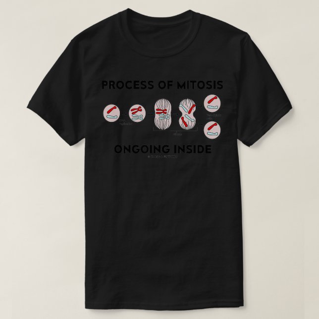 Process Of Mitosis Ongoing Inside Cell Biology Hum T-Shirt (Design Front)