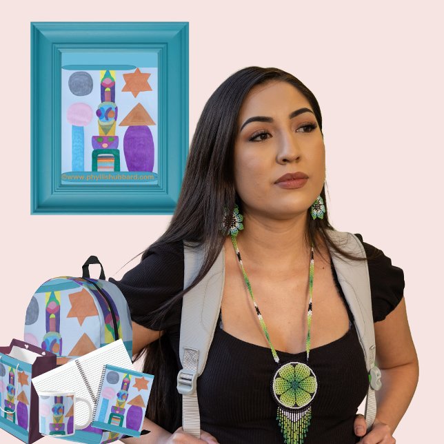 Process Printed Backpack (Get the full "Process" collection at: https://bit.ly/SmartArtZazzle. )