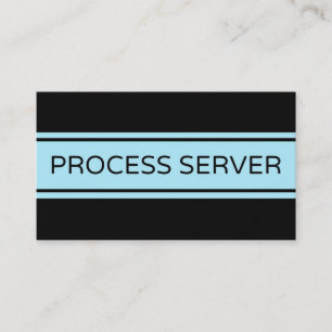 Process Server Stripe Business Card