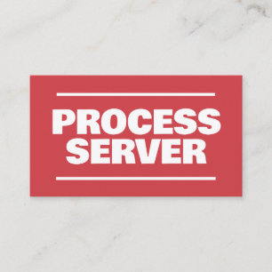 Process Service Business Card