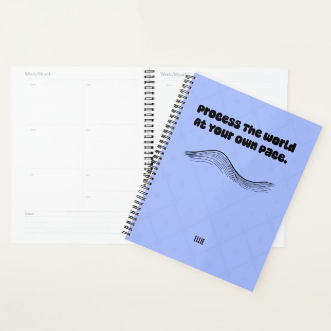 Process World At Own Pace Neurodivergent Calm Planner (Display)