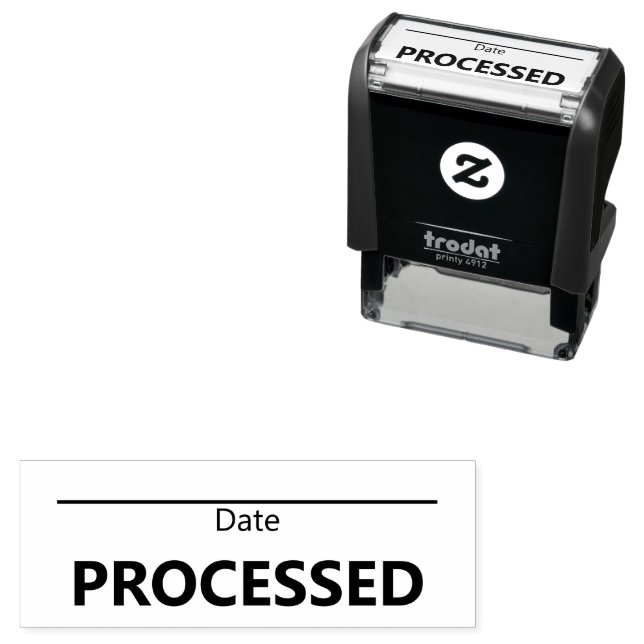 Processed with Line for Writing Date Self-inking Stamp (In Situ)