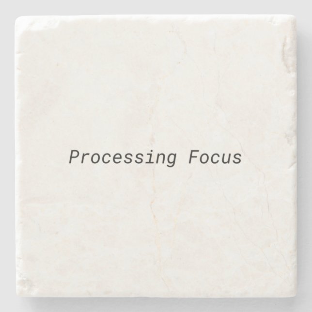 Processing Focus Minimalist Coaster (Front)