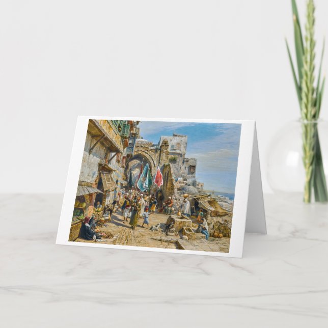 Procession in Jaffa | Gustav Bauernfeind | Card (Front)