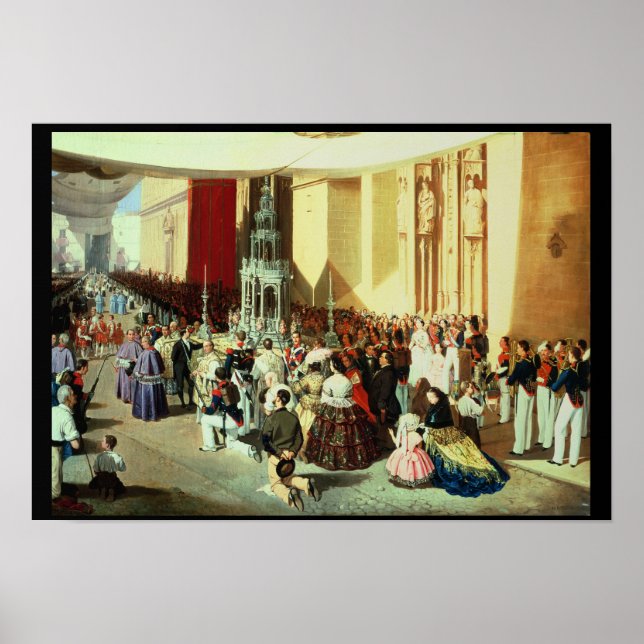 Procession of Corpus Christi in Seville Poster (Front)