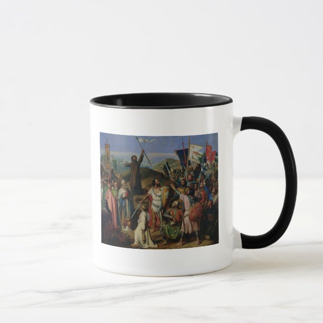 Procession of Crusaders around Jerusalem Mug (Right)