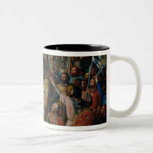 Procession of Crusaders around Jerusalem Two-Tone Coffee Mug