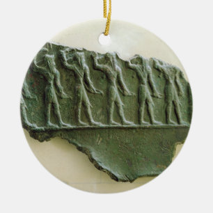 Procession of Elamite warriors, Susa, Iran, Elamit Ceramic Tree Decoration