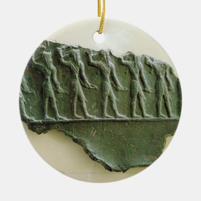 Procession of Elamite warriors, Susa, Iran, Elamit Ceramic Tree Decoration (Front)