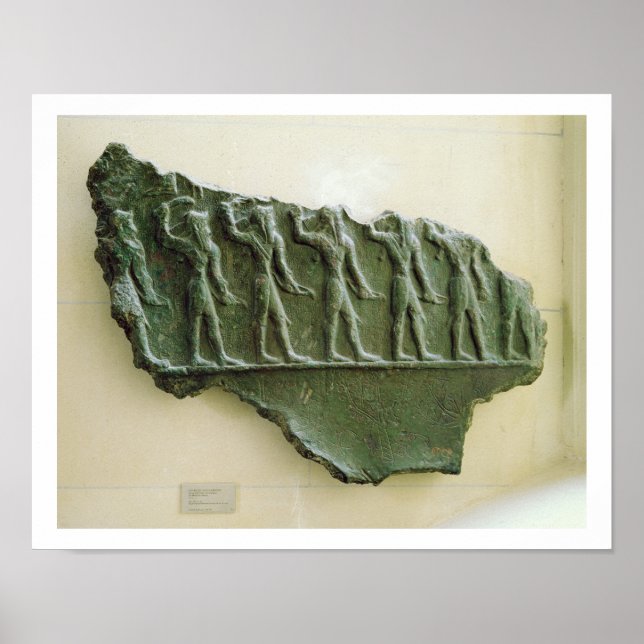 Procession of Elamite warriors, Susa, Iran, Elamit Poster (Front)