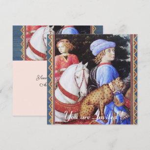 Procession of Magus Melchior,Horse Riders,Wild Cat Invitation