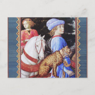 Procession of Magus Melchior,Horse Riders,Wild Cat Postcard
