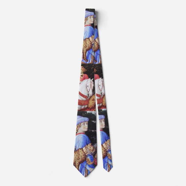 Procession of Magus Melchior,Horse Riders,Wild Cat Tie (Front)