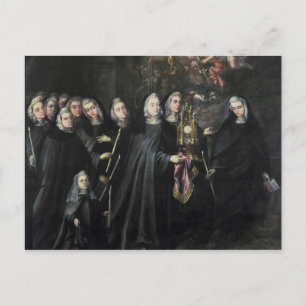 Procession of St. Clare with the Eucharist Postcard