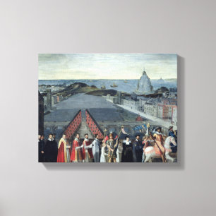 Procession of the Brotherhood of Saint-Michel Canvas Print