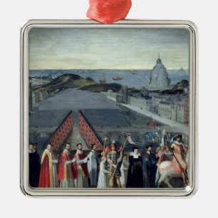 Procession of the Brotherhood of Saint-Michel Metal Tree Decoration