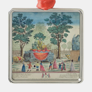 Procession of the Chariot of Agriculture Metal Tree Decoration