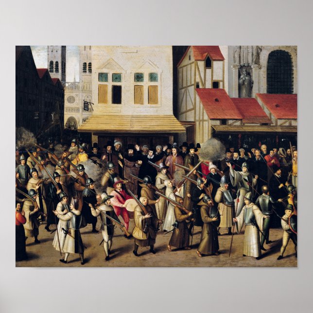 Procession of the Holy League in 1590 Poster (Front)