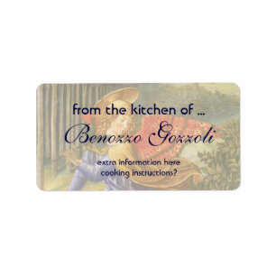 Procession of the Magi Angel by Benozzo Gozzoli Label