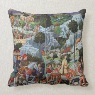 Procession of the Magi by Benozzo Gozzoli Cushion