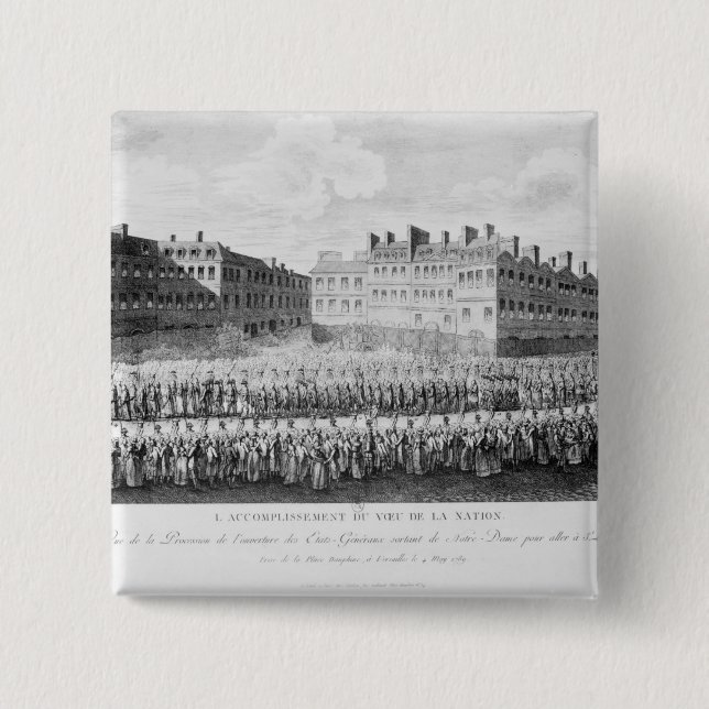 Procession of the Opening of the Estates 15 Cm Square Badge (Front)