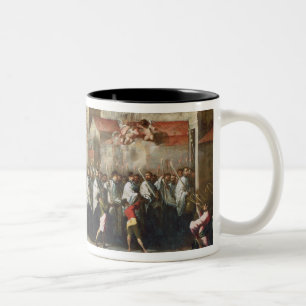 Procession of the Relics of the Holy Brescian Bish Two-Tone Coffee Mug
