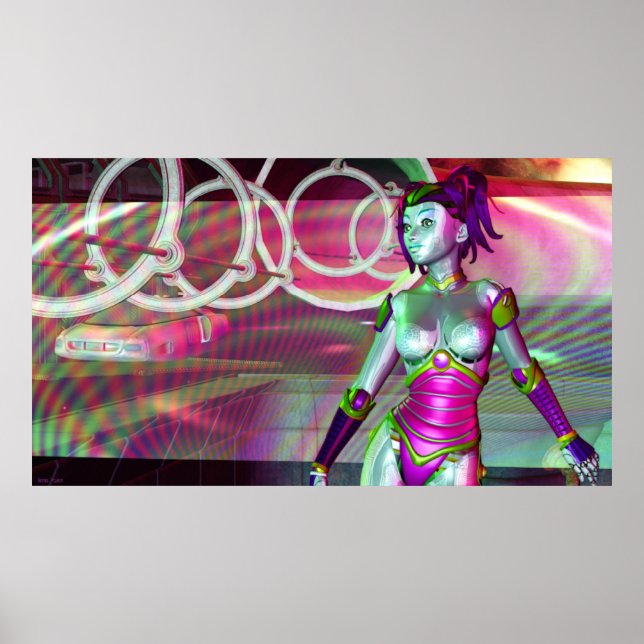 Procession Science Fiction Robot Panaramic Poster (Front)