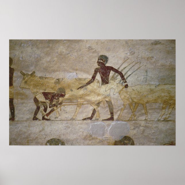 Procession with cattle and gazelles poster (Front)