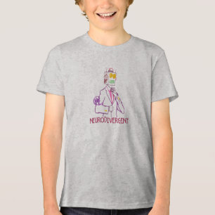 Processor Man Is Neurodivergent T Tri-Blend Shirt