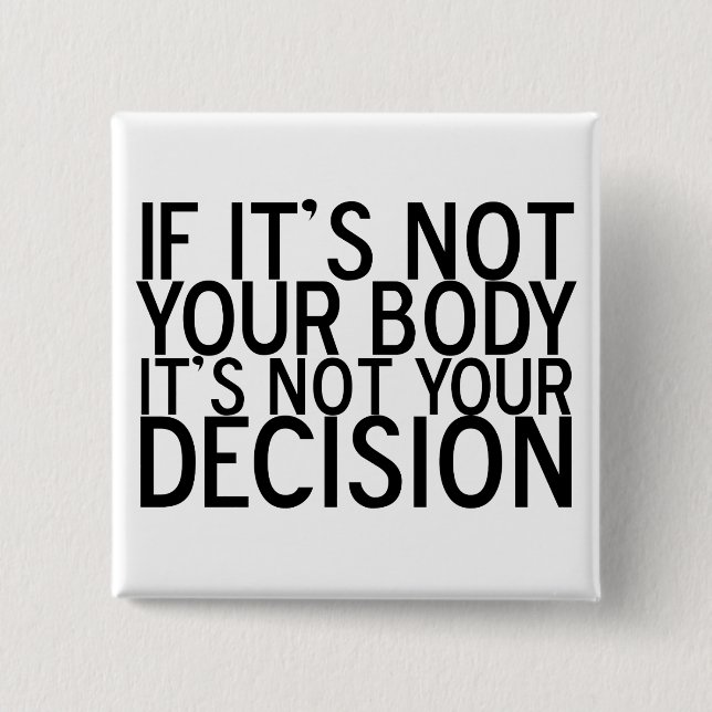 ProChoice 15 Cm Square Badge (Front)