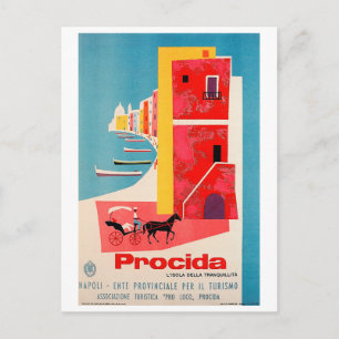 Procida Coast, Naples, Italy Postcard