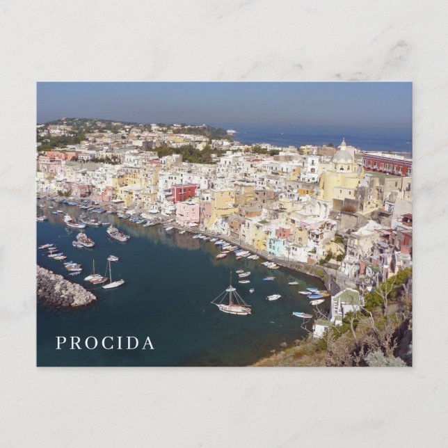 Procida Island Corricella view postcard (Front)