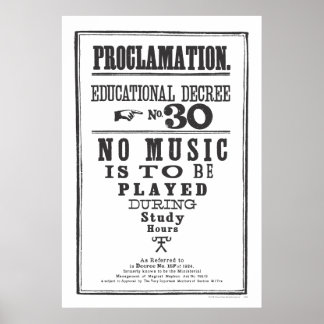 Proclamation No. 30 Poster