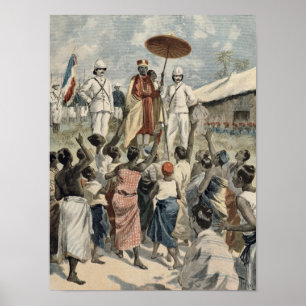Proclamation of the New King of Dahomey Poster