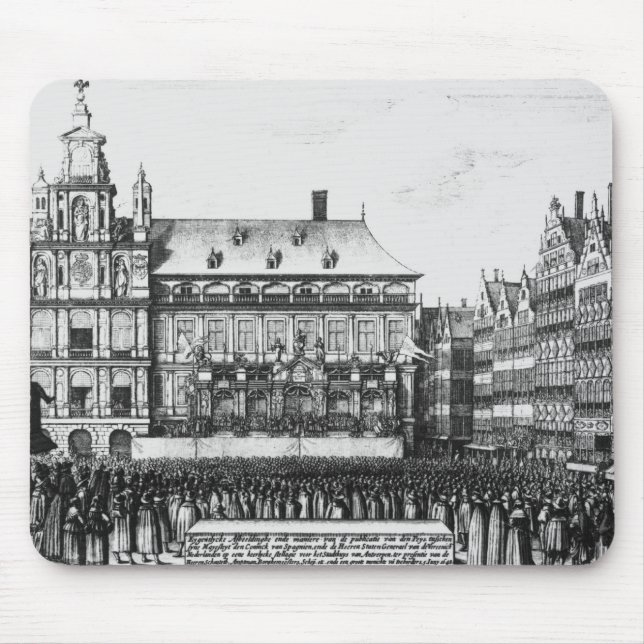 Proclamation of the peace mouse mat (Front)