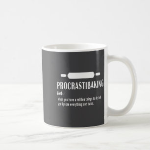 Procrastibaking Funny Definition - Baking Lovers & Coffee Mug