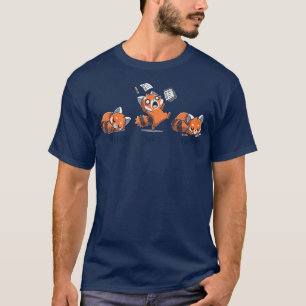 Procrastinate Panic Repeat Daily Distressed Red P T-Shirt