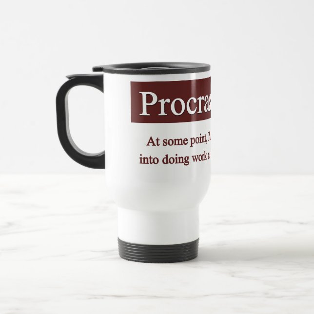 Procrastination Mug (Left)