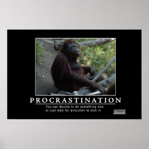 procrastination poster