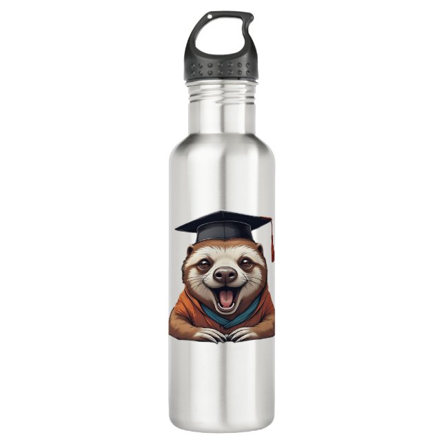 Procrastination University � Official Member Class 710 Ml Water Bottle (Front)