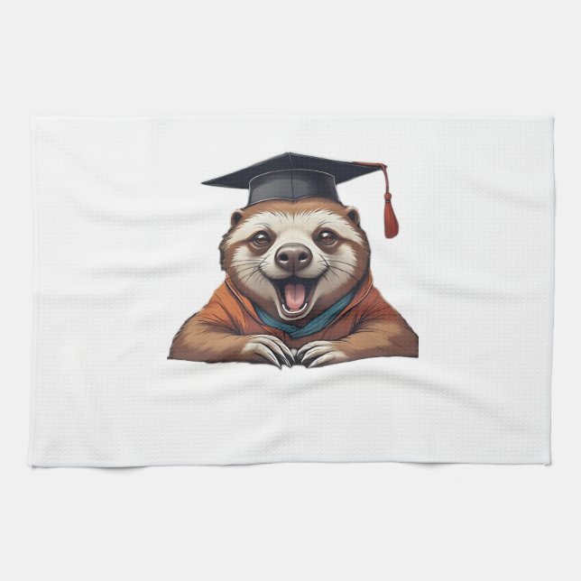 Procrastination University � Official Member Class Tea Towel (Horizontal)