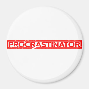 Procrastinator Stamp Magnet