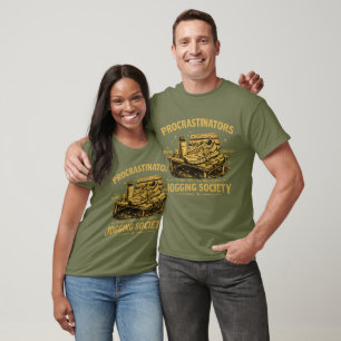 Procrastinators Jogging Society Funny Running Tee