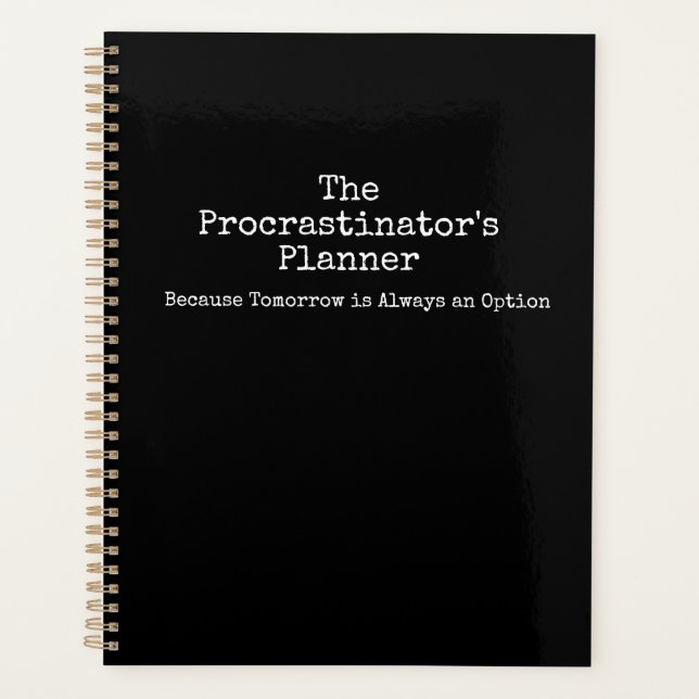 Procrastinator's Planner  (Front)