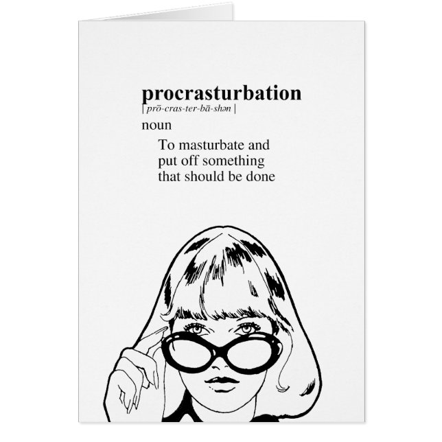 PROCRASTURBATION (Front)