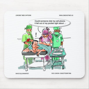Proctologist Loses Cell Phone Funny Mouse Mat